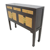 CONSOLE RATTAN 3DW4DR DARK WOOD MQZ-301