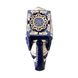 CERAMIC ELEPHANT BLUE WHITE
