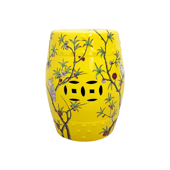 DRUM STOOL PARROT YELLOW