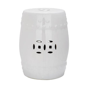 DRUM STOOL PLAIN WHITE
