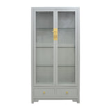 GLASS CABINET 2DW2DR GREY WASH MQZ-16