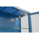 GLASS CABINET 2DW2DR W/ LIGHTING BLUE WASH MQZ-16