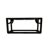 LONG BENCH PAINTED BLOSSOM BLACK CH-51