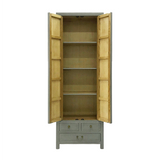NARROW CABINET FLEUR GREY WASH MQZ-37
