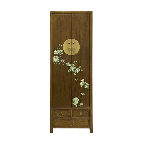 NARROW CABINET FLEUR LIGHT WOOD MQZ-37