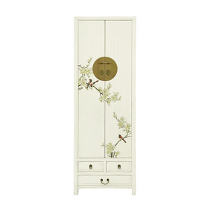 NARROW CABINET FLEUR WHITE WASH MQZ-37