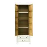 NARROW CABINET FLEUR WHITE WASH MQZ-37