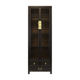 NARROW CABINET LATTICE BLACK WASH MQZ-12