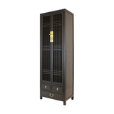 NARROW CABINET LATTICE BLACK WASH MQZ-12