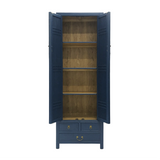NARROW CABINET LATTICE BLUE WASH MQZ-12