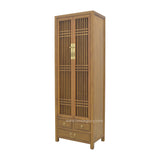 NARROW CABINET LATTICE LIGHT WOOD MQZ-12