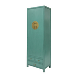 NARROW CABINET ORIENT TURQUOISE WASH MQZ-37