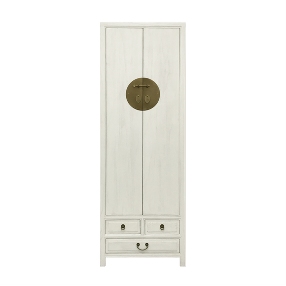 NARROW CABINET ORIENT WHITE WASH MQZ-37