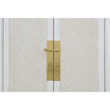 NARROW CABINET RATTAN WHITE WASH MQZ-303