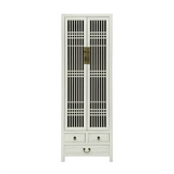 NARROW CABINET LATTICE WHITE WASH MQZ-12