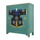 ROBE CABINET TURQUOISE WASH MQZ-13