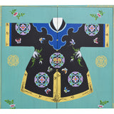 ROBE CABINET TURQUOISE WASH MQZ-13