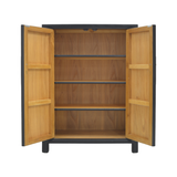 SHOE CABINET FLEUR 2DR BLACK WASH MQZ-38