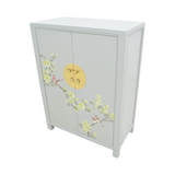 SHOE CABINET FLEUR 2DR GREY WASH MQZ-38