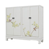 SHOE CABINET FLEUR PAINTED 4DR WHITE MQZ-213