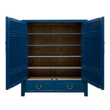 CABINET LATTICE 2DW2DR BLUE WASH MQZ-35