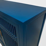 CABINET LATTICE 2DW2DR BLUE WASH MQZ-35