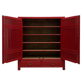 CABINET LATTICE 2DW2DR RED WASH MQZ-35