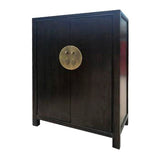 SHOE CABINET ORIENT 2DR DARK WOOD MQZ-38