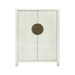 SHOE CABINET ORIENT 2DR WHITE WASH MQZ-38