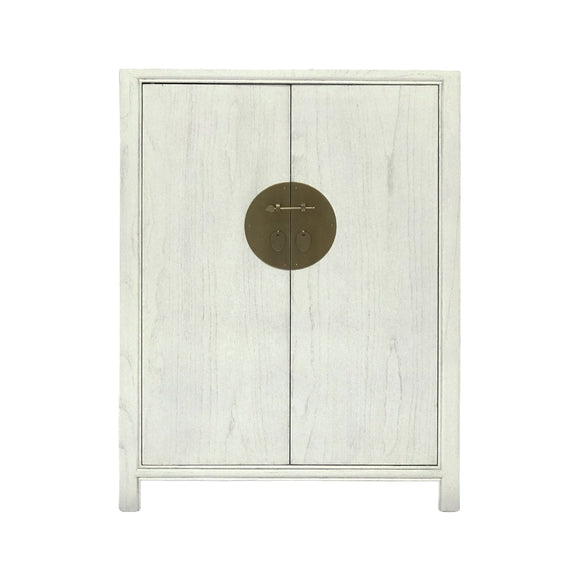 SHOE CABINET ORIENT 2DR WHITE WASH MQZ-38