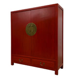 CABINET ORIENT 2DW2DR RED WASH MQZ-36