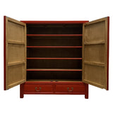 CABINET ORIENT 2DW2DR RED WASH MQZ-36