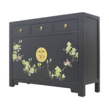 SIDEBOARD FLEUR 3DW2DR BLACK WASH MQZ-43