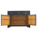SIDEBOARD FLEUR 3DW2DR BLACK WASH MQZ-43