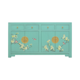 SIDEBOARD FLEUR 4DW4DR TURQUOISE WASH MQZ-01