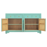 SIDEBOARD FLEUR 4DW4DR TURQUOISE WASH MQZ-01