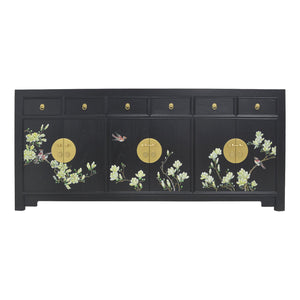 SIDEBOARD FLEUR 6DW6DR BLACK WASH MQZ-18