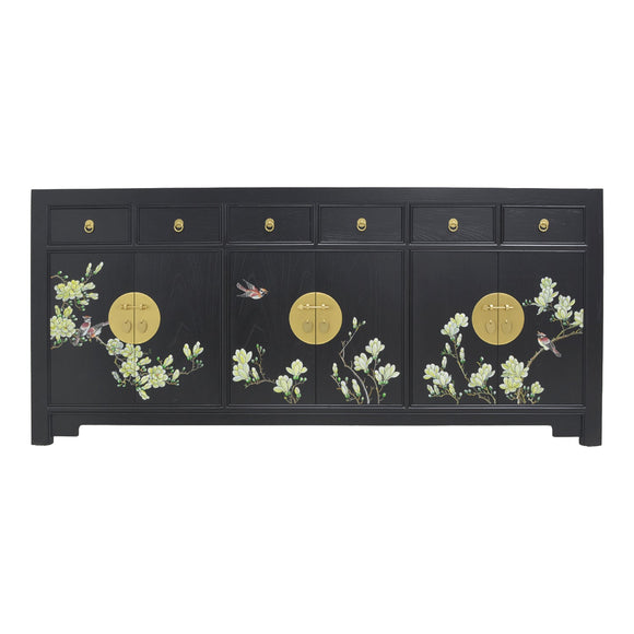 SIDEBOARD FLEUR 6DW6DR BLACK WASH MQZ-18