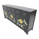 SIDEBOARD FLEUR 6DW6DR BLACK WASH MQZ-18