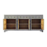 SIDEBOARD FLEUR 6DW6DR GREY WASH MQZ-18