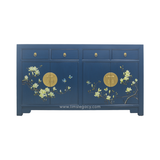 SIDEBOARD FLEUR BUTTERFLY 4DW4DR BLUE WASH MQZ-01