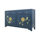 SIDEBOARD FLEUR BUTTERFLY 4DW4DR BLUE WASH MQZ-01