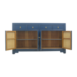SIDEBOARD FLEUR BUTTERFLY 4DW4DR BLUE WASH MQZ-01