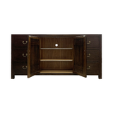SIDEBOARD LATTICE 6DW2DR DARK WOOD MQZ-34