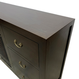 SIDEBOARD LATTICE 6DW2DR DARK WOOD MQZ-34