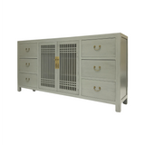 SIDEBOARD LATTICE 6DW2DR GREY WASH MQZ-34