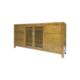 SIDEBOARD LATTICE 6DW2DR LIGHT WOOD MQZ-34