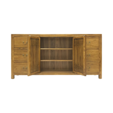 SIDEBOARD LATTICE 6DW2DR LIGHT WOOD MQZ-34