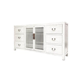SIDEBOARD LATTICE 6DW2DR WHITE WASH MQZ-34