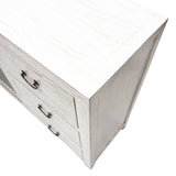 SIDEBOARD LATTICE 6DW2DR WHITE WASH MQZ-34